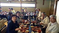 埼玉県 より 花も団子も蔵開き御一行 様が善光寺参りにお越し頂き当院にて「精進料理」をお召し上がりになりました。
