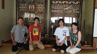 千葉県 よりご家族で「坐禅体験」にお越し頂きました。